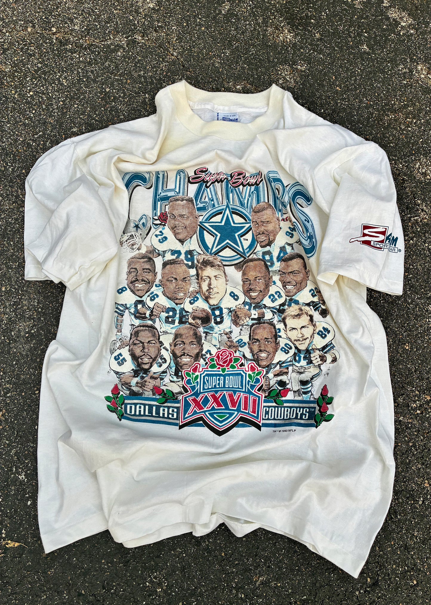 Vintage 1993 Dallas Cowboys Super Bowl T