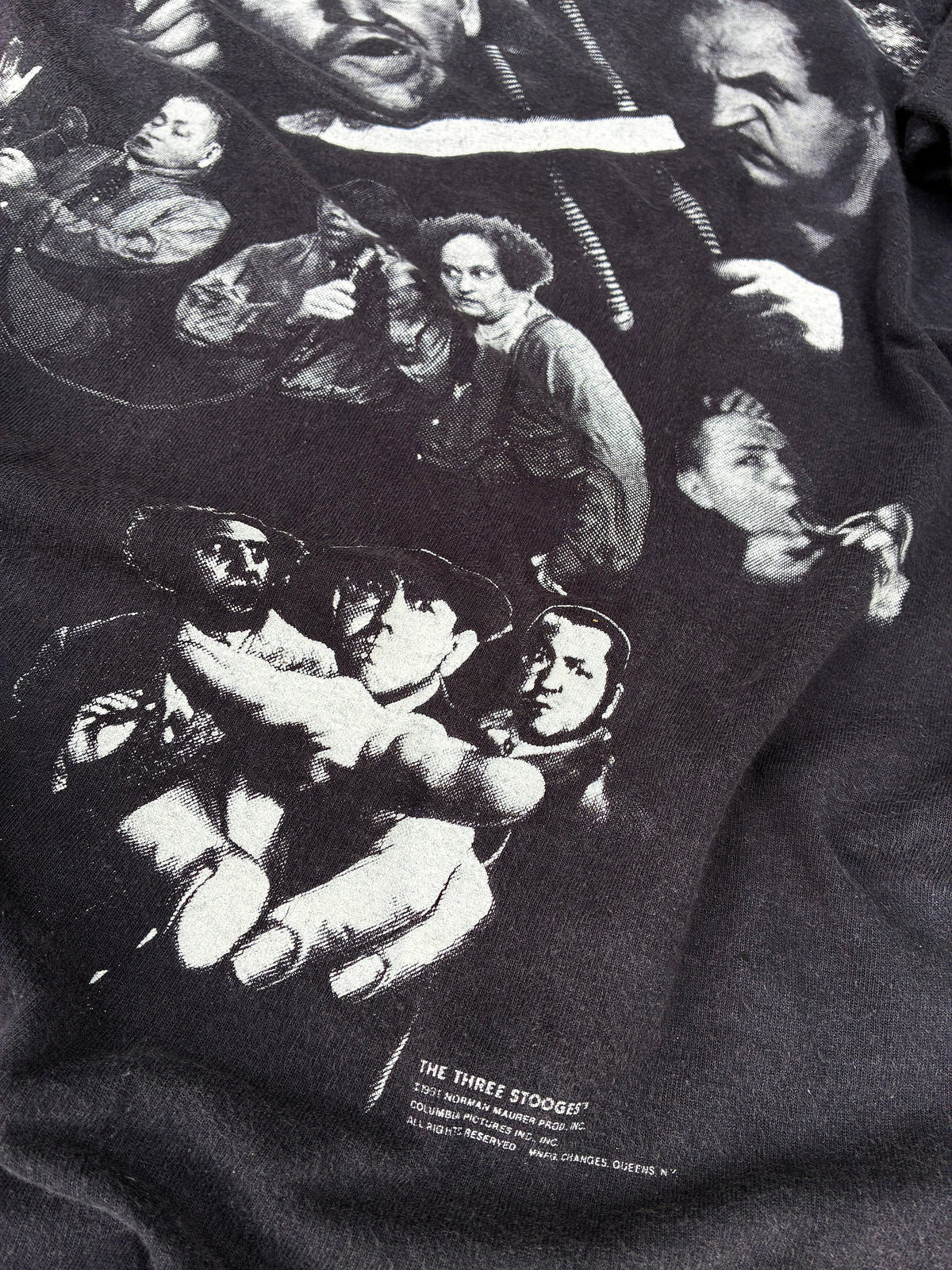 Vintage 91’ Three Stooges Movie T