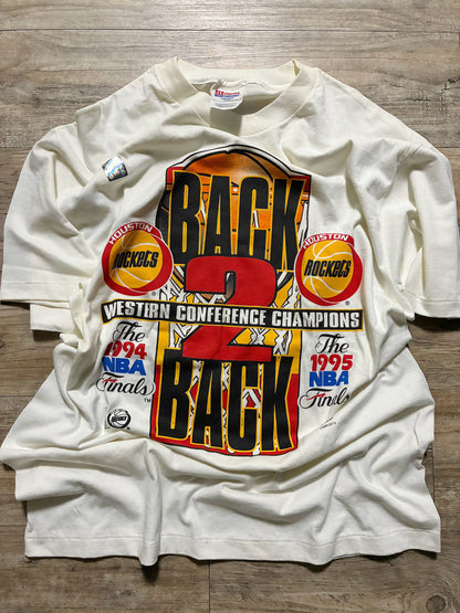 Vintage 94 ‘Houston Rockets “back to back “ T