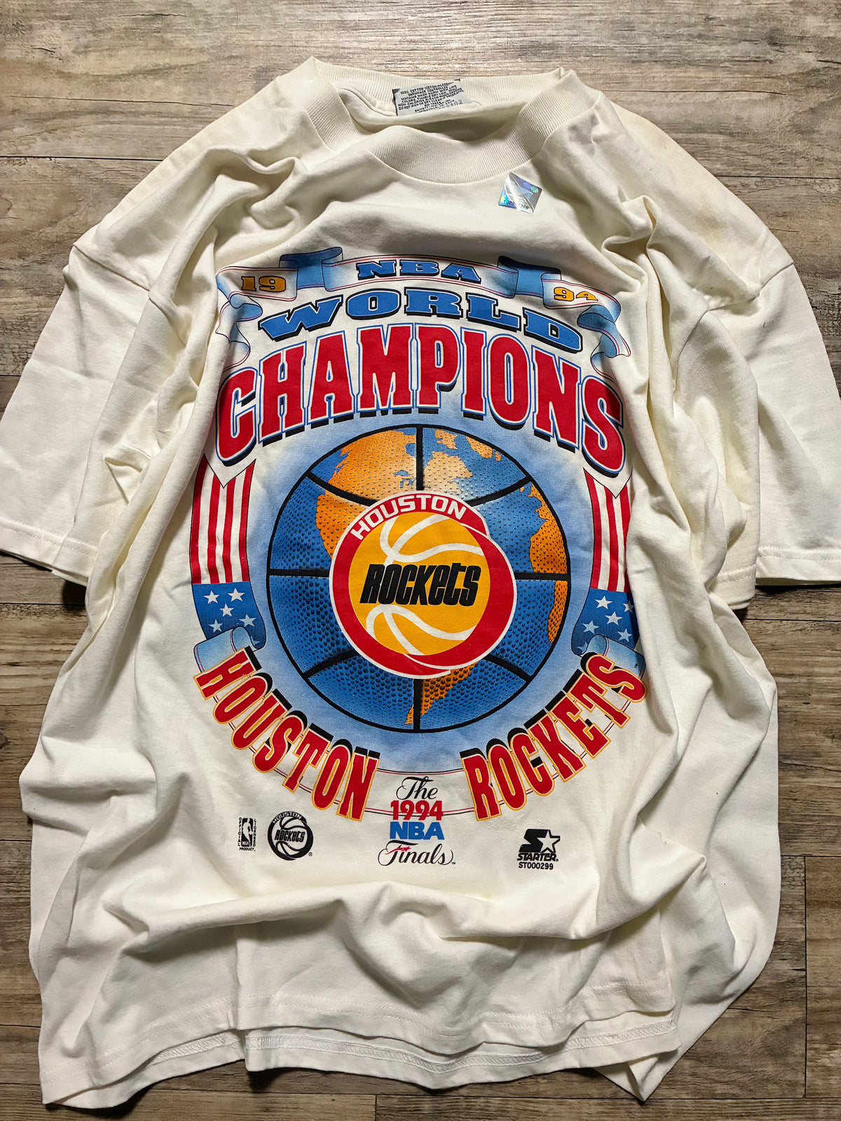 Vintage 1995 Houston rockets Championship T