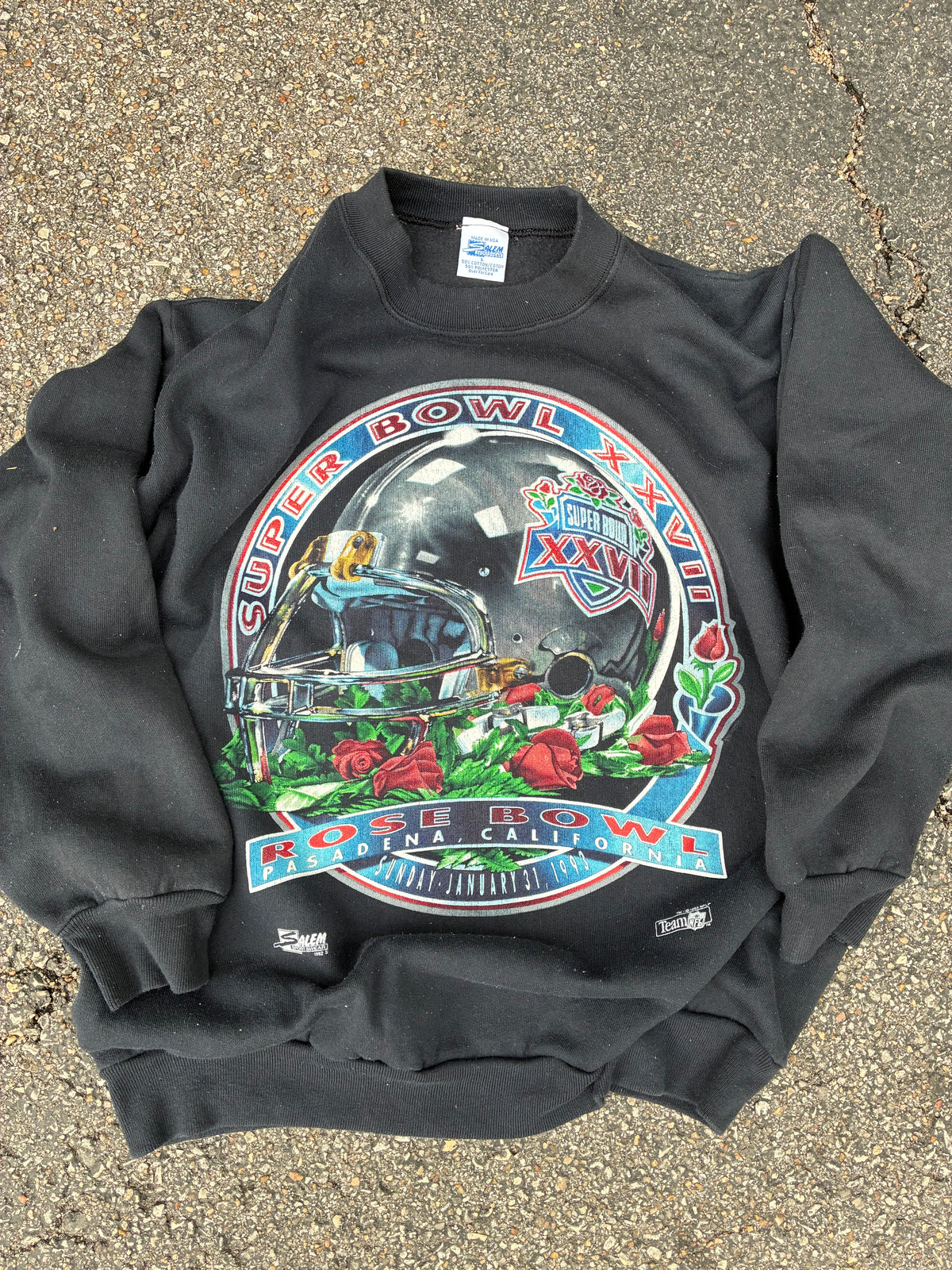 Vintage 93’ Super Bowl XXVII Black Crewneck