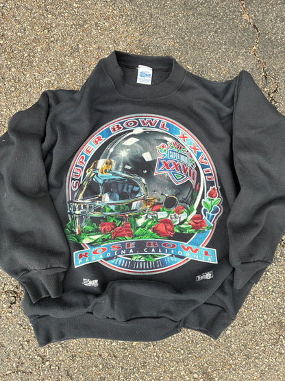 Vintage 93’ Super Bowl XXVII Black Crewneck