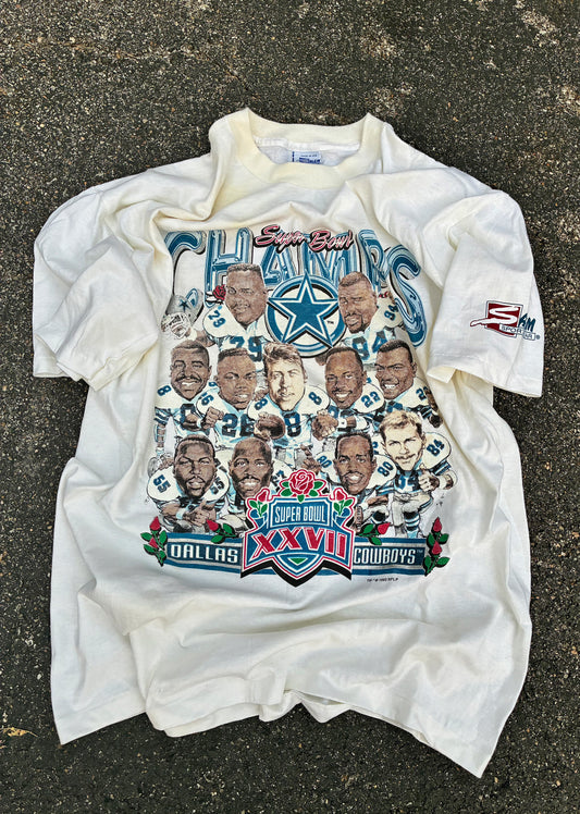 Vintage 1993 Dallas Cowboys Super Bowl T