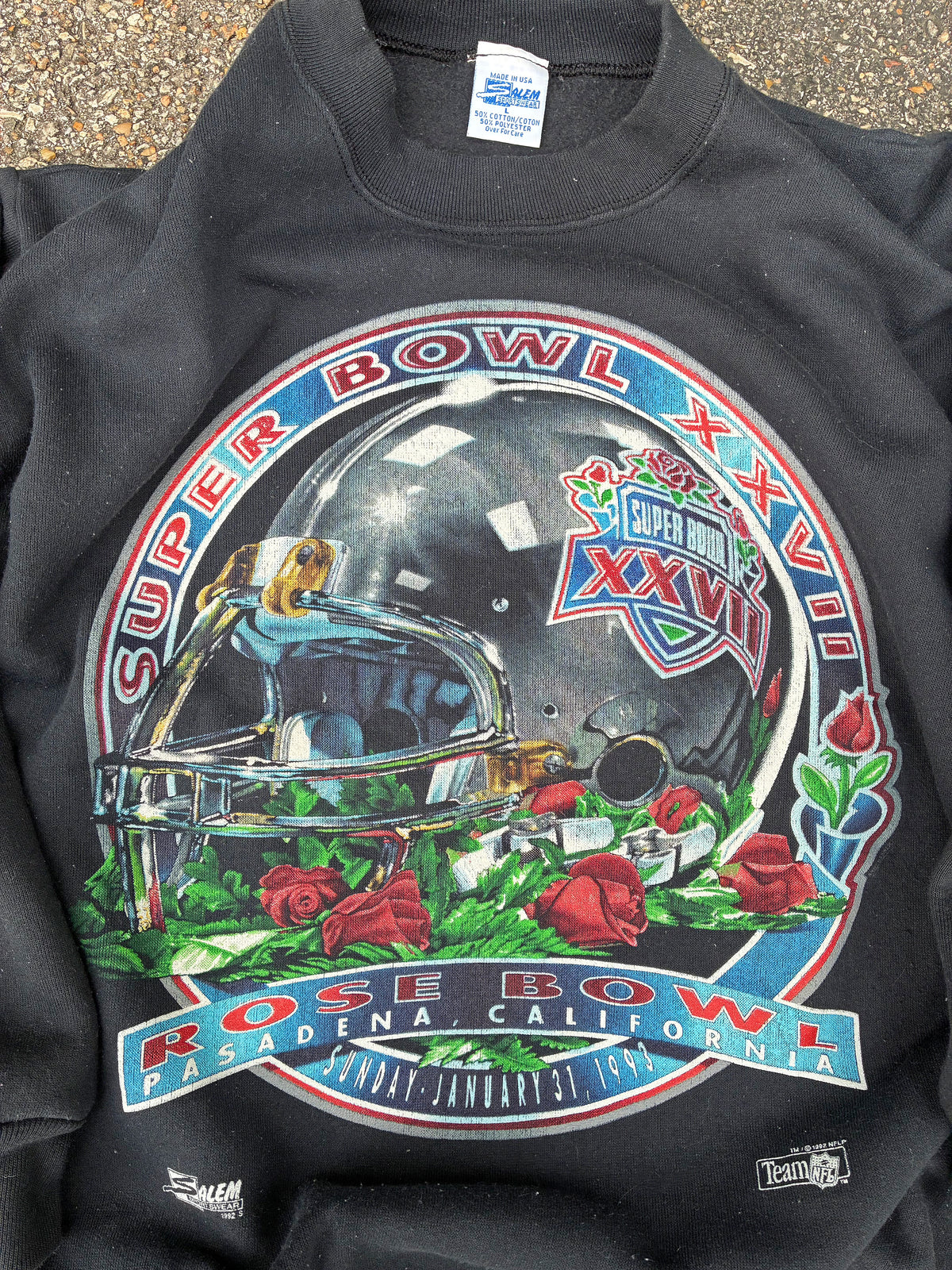 Vintage 93’ Super Bowl XXVII Black Crewneck