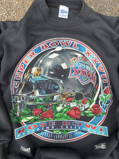 Vintage 93’ Super Bowl XXVII Black Crewneck