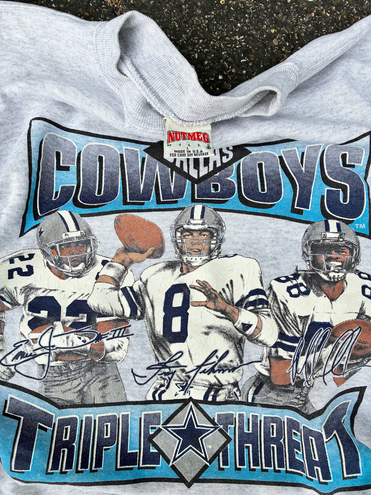Vintage 90’s Triple Threat Cowboys Crewneck