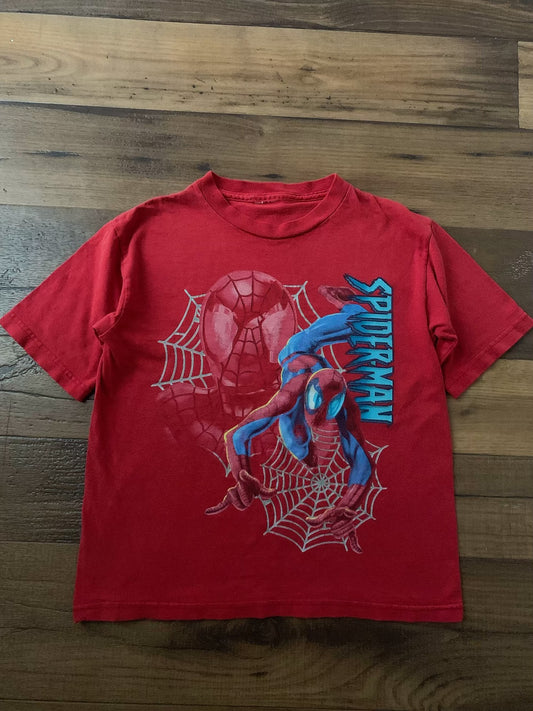 vintage 2000’s kids spider-man shirt