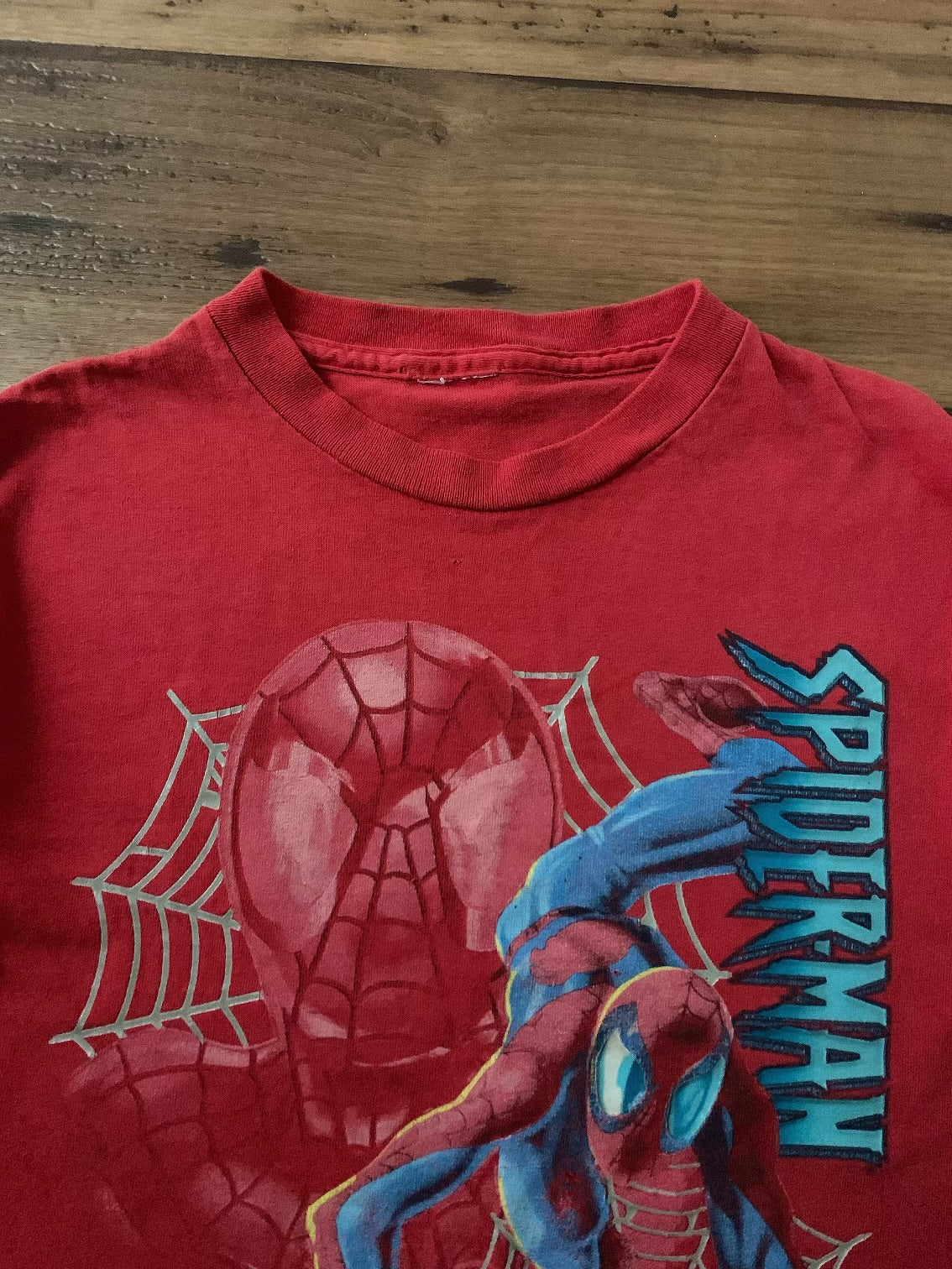 vintage 2000’s kids spider-man shirt