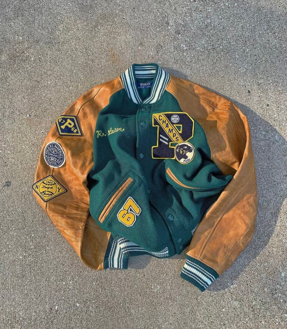 Vintage 2000’s Polo Letterman jacket