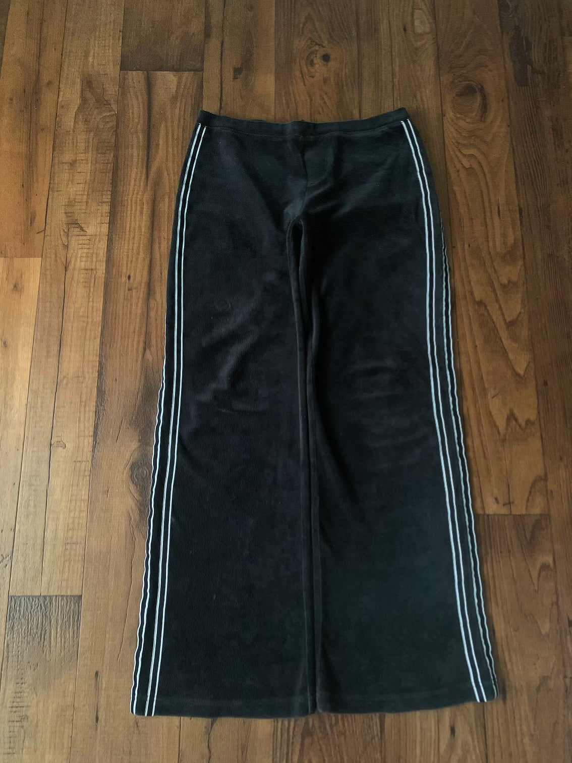 1980’s black suede flare sweatpants